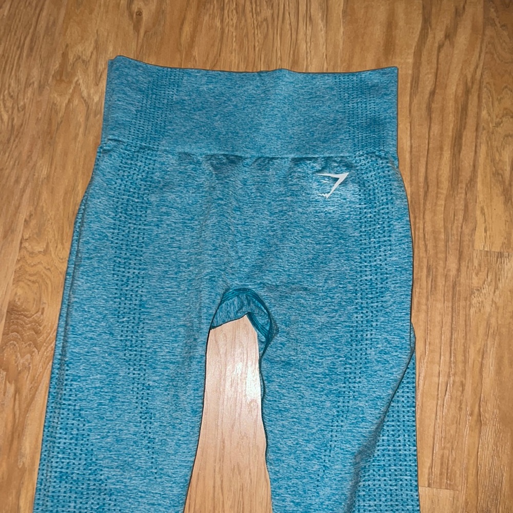 Blue gymshark seamless leggings size S